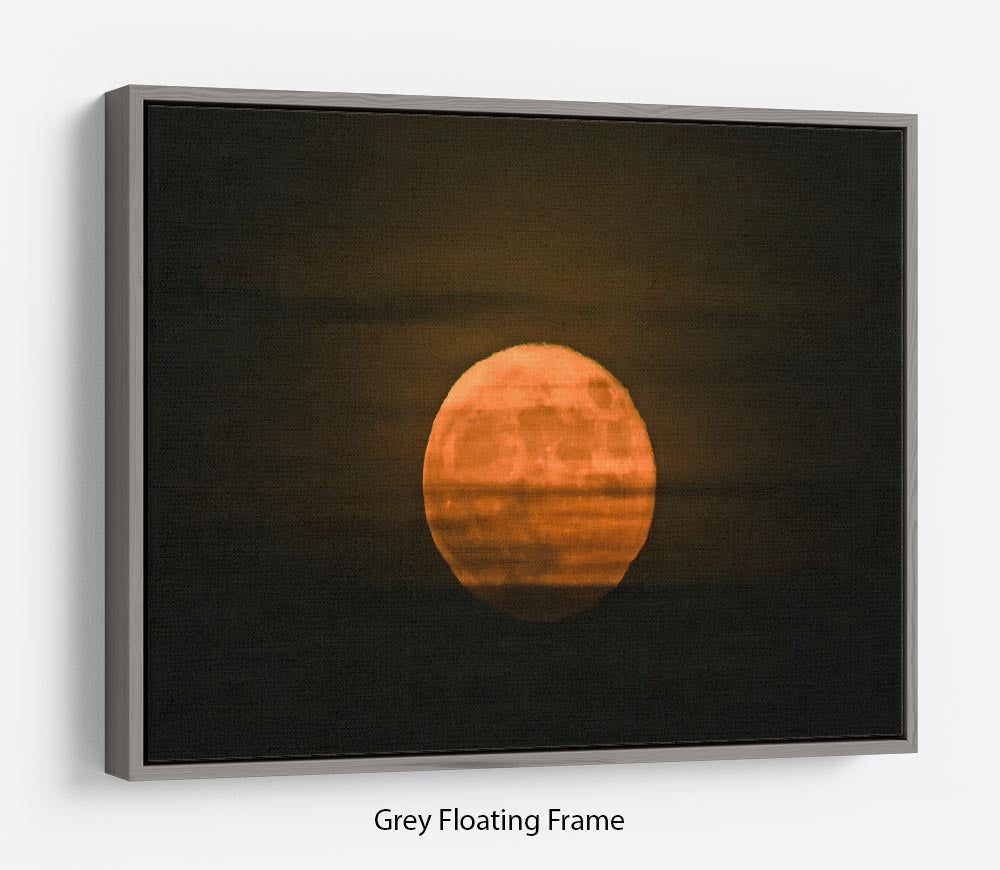 Super moon Floating Frame Canvas - Canvas Art Rocks - 3