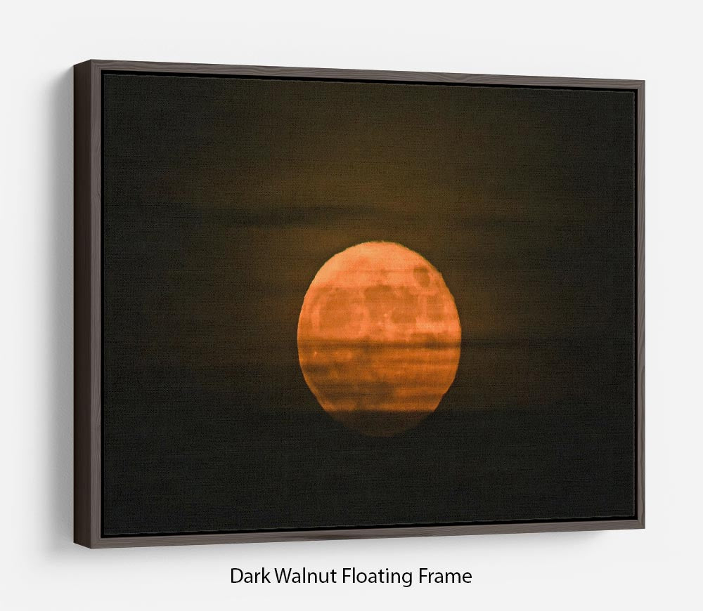 Super moon Floating Frame Canvas - Canvas Art Rocks - 5