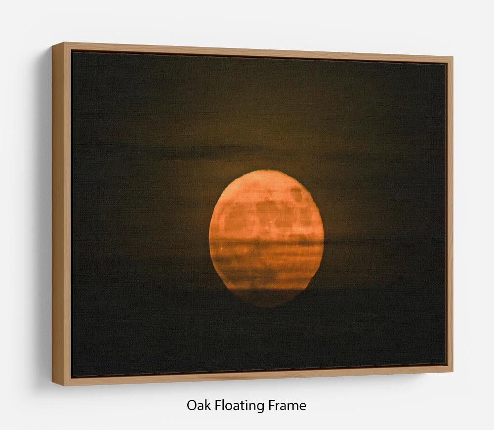 Super moon Floating Frame Canvas - Canvas Art Rocks - 9