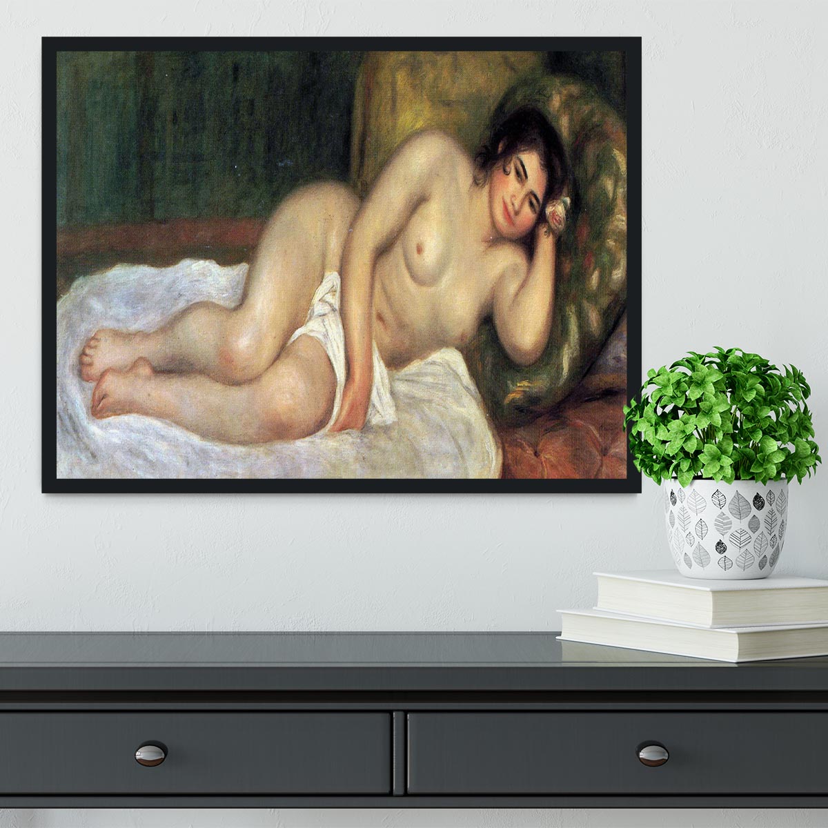 Supporting act by Renoir Framed Print - Canvas Art Rocks - 2