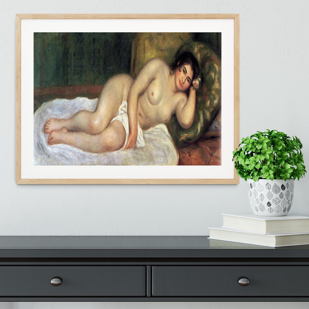 Supporting act by Renoir Framed Print - Canvas Art Rocks - 3