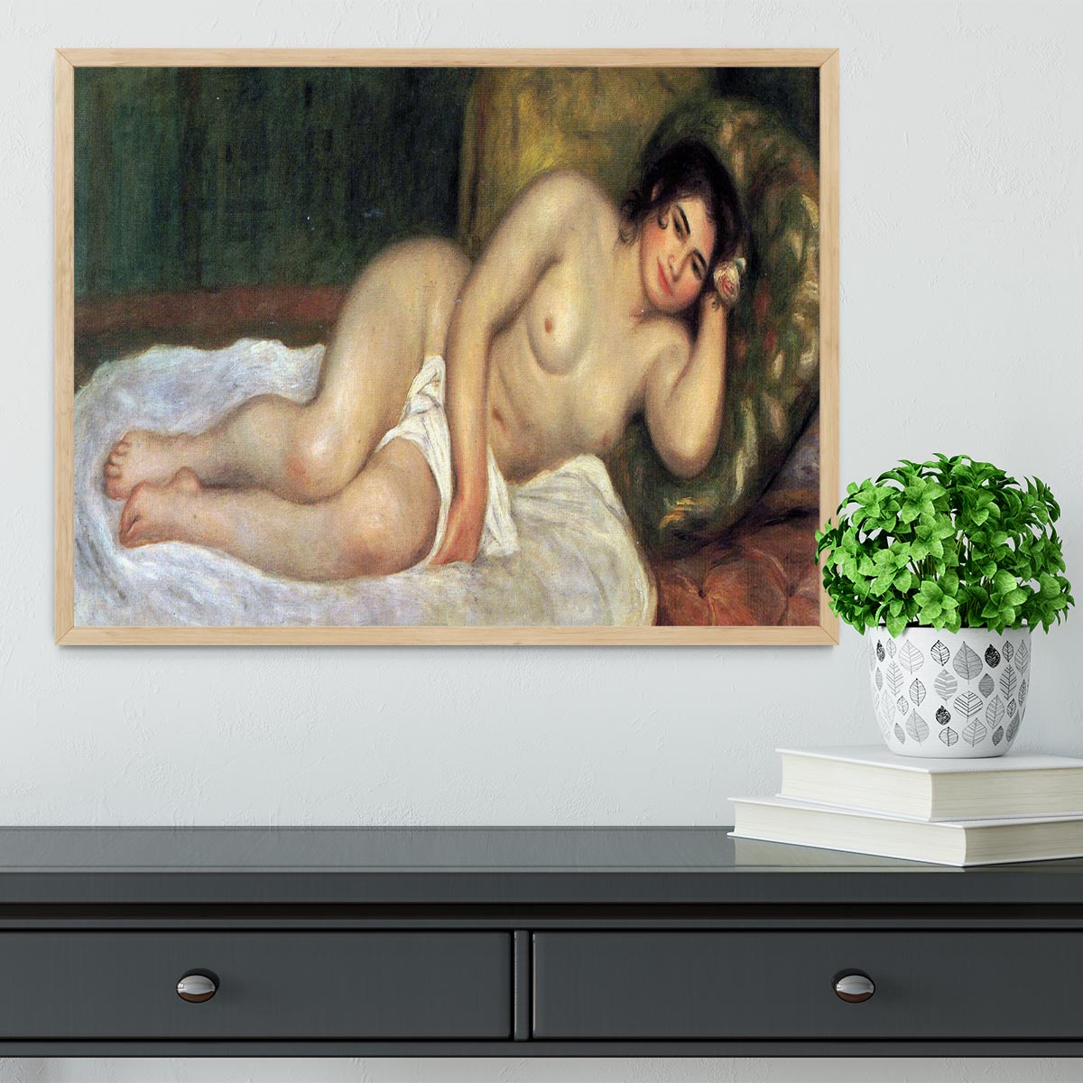 Supporting act by Renoir Framed Print - Canvas Art Rocks - 4