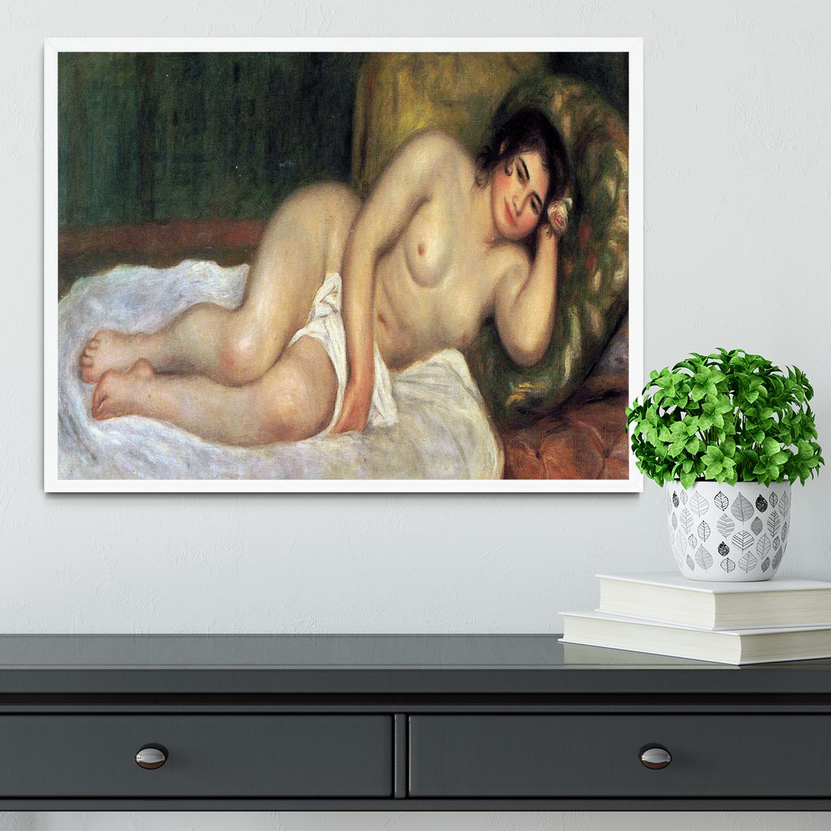 Supporting act by Renoir Framed Print - Canvas Art Rocks -6