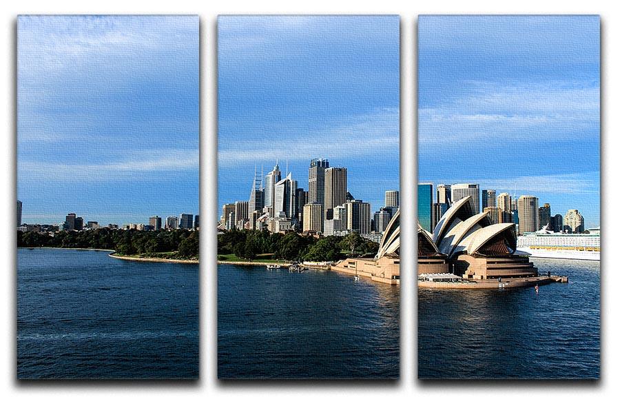 Sydney Australia City Skyline 3 Split Panel Canvas Print - Canvas Art Rocks - 1