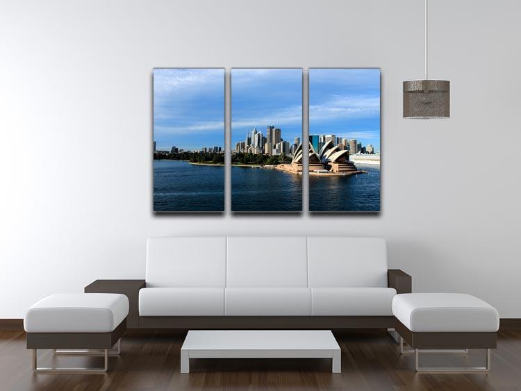 Sydney Australia City Skyline 3 Split Panel Canvas Print - Canvas Art Rocks - 3