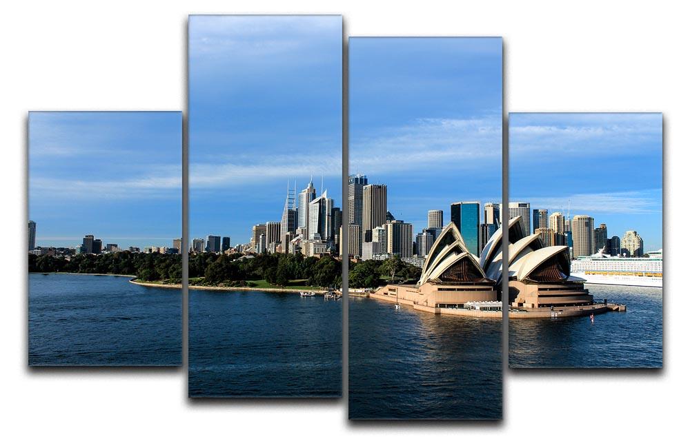 Sydney Australia City Skyline 4 Split Panel Canvas  - Canvas Art Rocks - 1