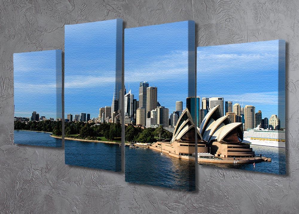 Sydney Australia City Skyline 4 Split Panel Canvas  - Canvas Art Rocks - 2