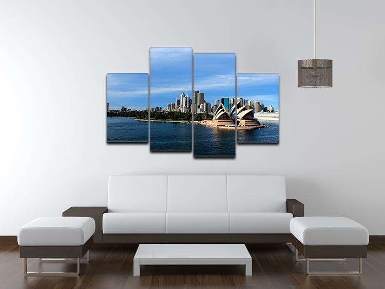 Sydney Australia City Skyline 4 Split Panel Canvas  - Canvas Art Rocks - 3