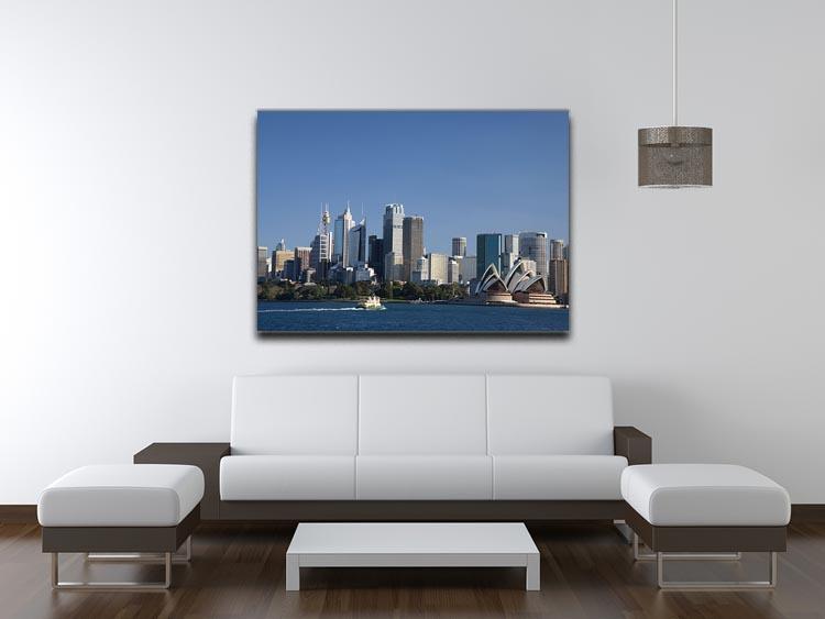 Sydney Cityscape Over Blue Sky Canvas Print or Poster - Canvas Art Rocks - 4