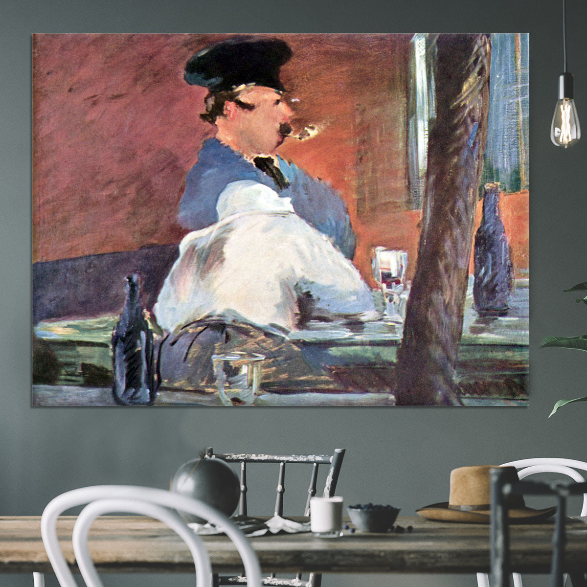 Tavern by Manet Canvas Print or Poster - Canvas Art Rocks - 3