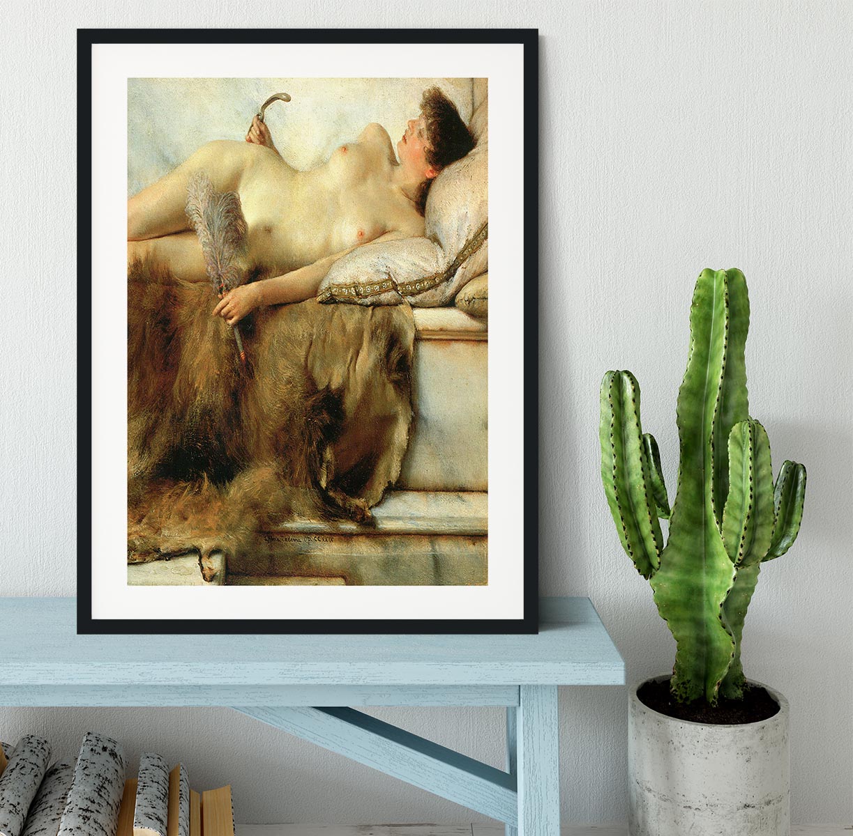 Tepidarium by Alma Tadema Framed Print - Canvas Art Rocks - 1