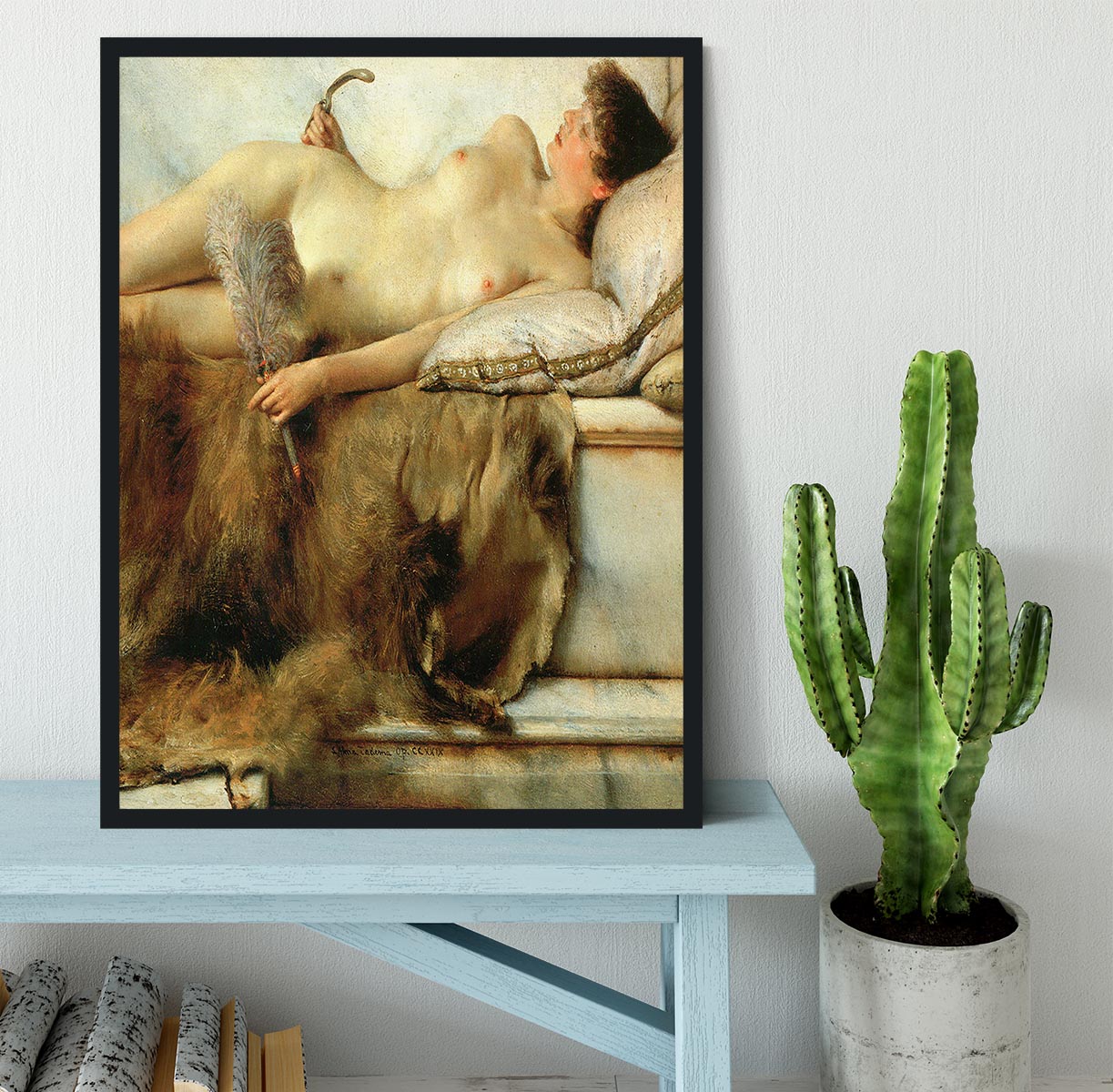 Tepidarium by Alma Tadema Framed Print - Canvas Art Rocks - 2