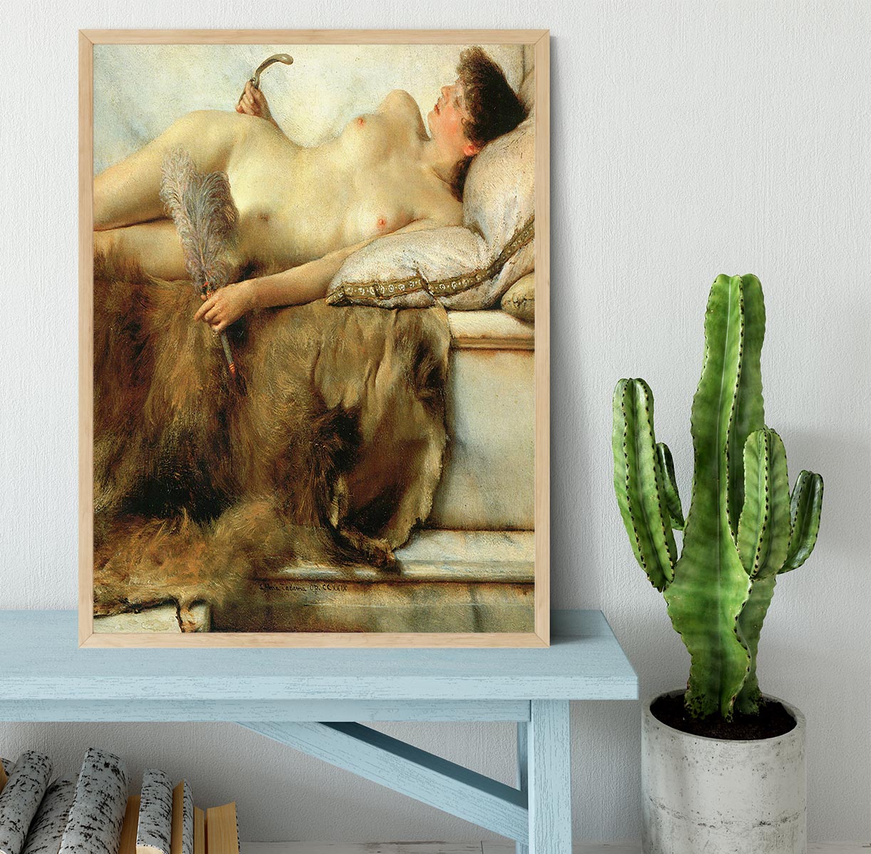 Tepidarium by Alma Tadema Framed Print - Canvas Art Rocks - 4