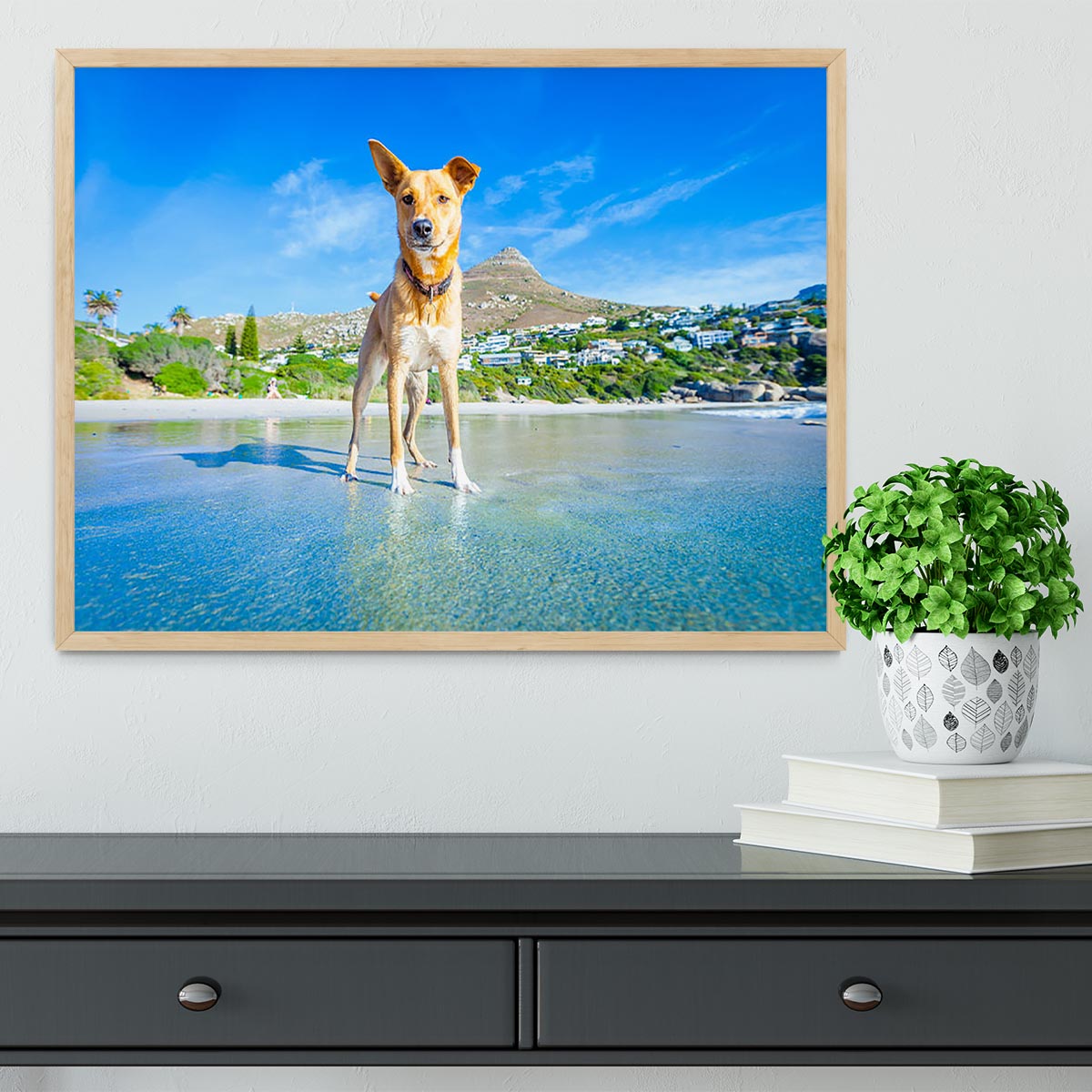 Terrier dog having fun Framed Print - Canvas Art Rocks - 4