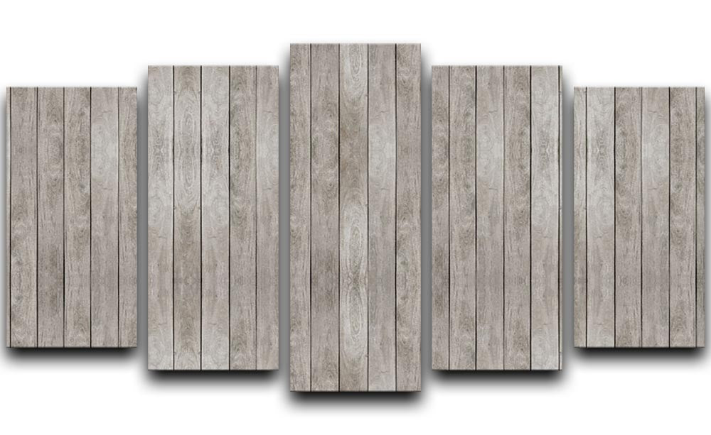 Texture of Old wood floor 5 Split Panel Canvas - Canvas Art Rocks - 1