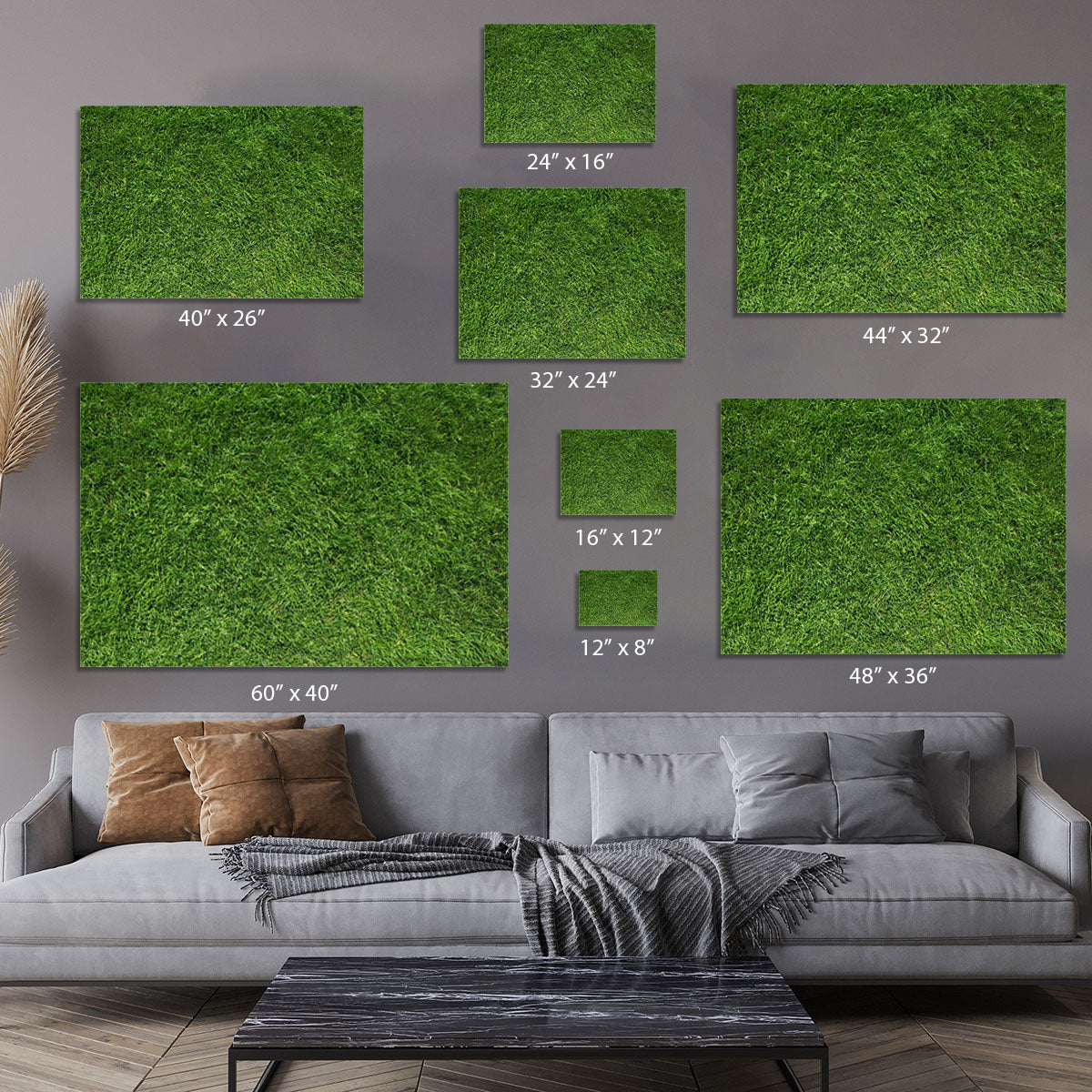 Texture of green grass Canvas Print or Poster - Canvas Art Rocks - 7