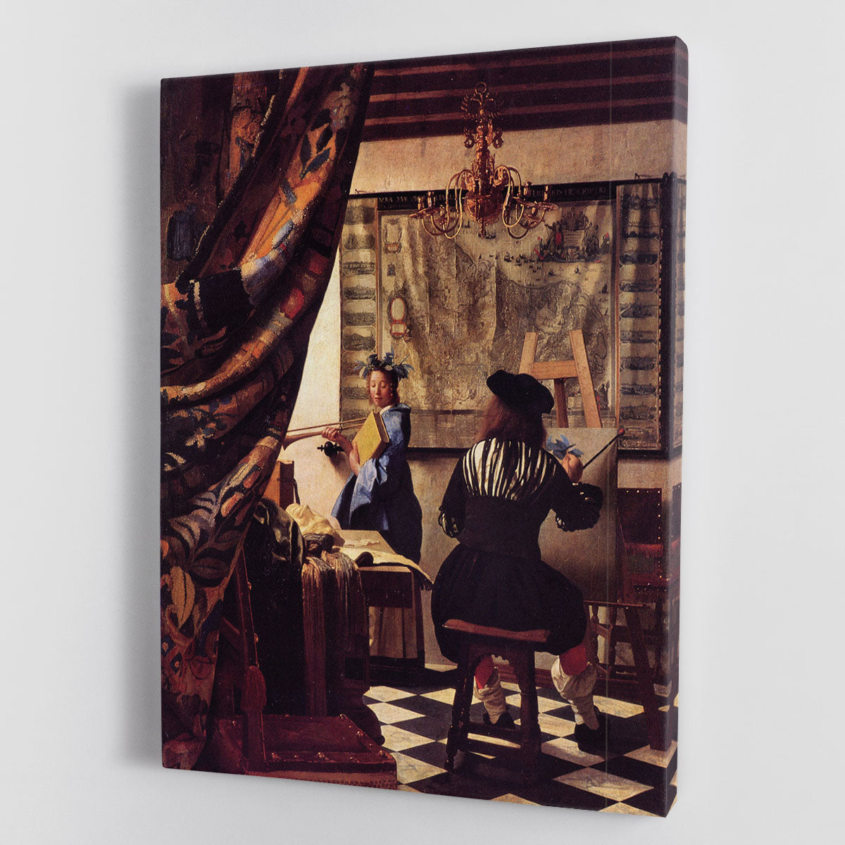 The Allegory of Painting by Vermeer Canvas Print or Poster - Canvas Art Rocks - 1