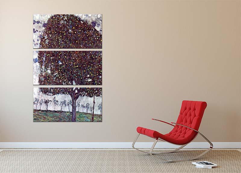 The Apple Tree by Klimt 3 Split Panel Canvas Print - Canvas Art Rocks - 2