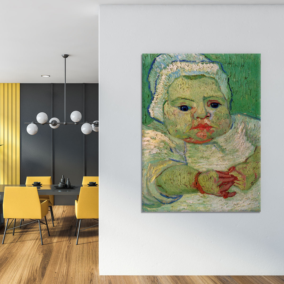 The Baby Marcelle Roulin by Van Gogh Canvas Print or Poster - Canvas Art Rocks - 4