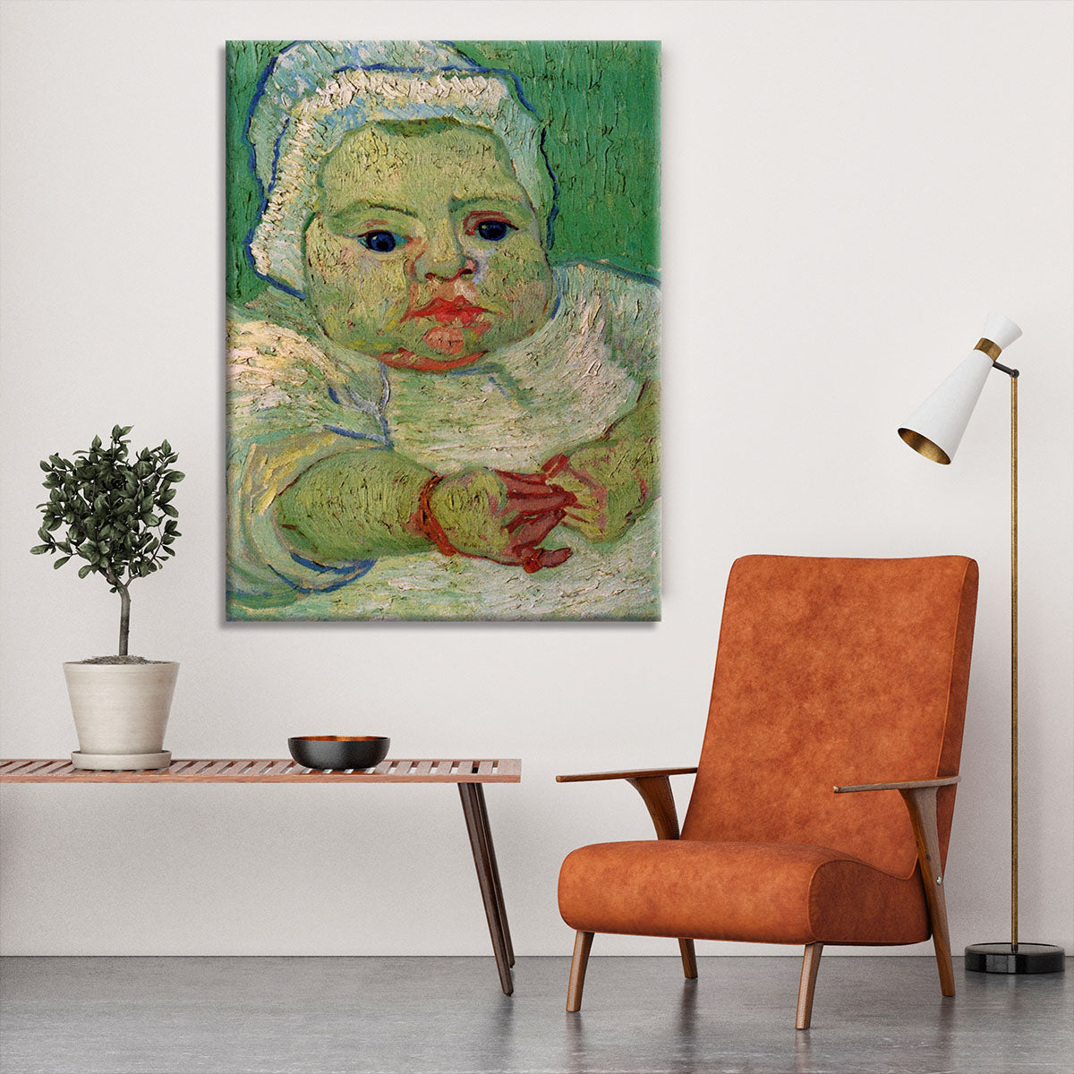 The Baby Marcelle Roulin by Van Gogh Canvas Print or Poster - Canvas Art Rocks - 6