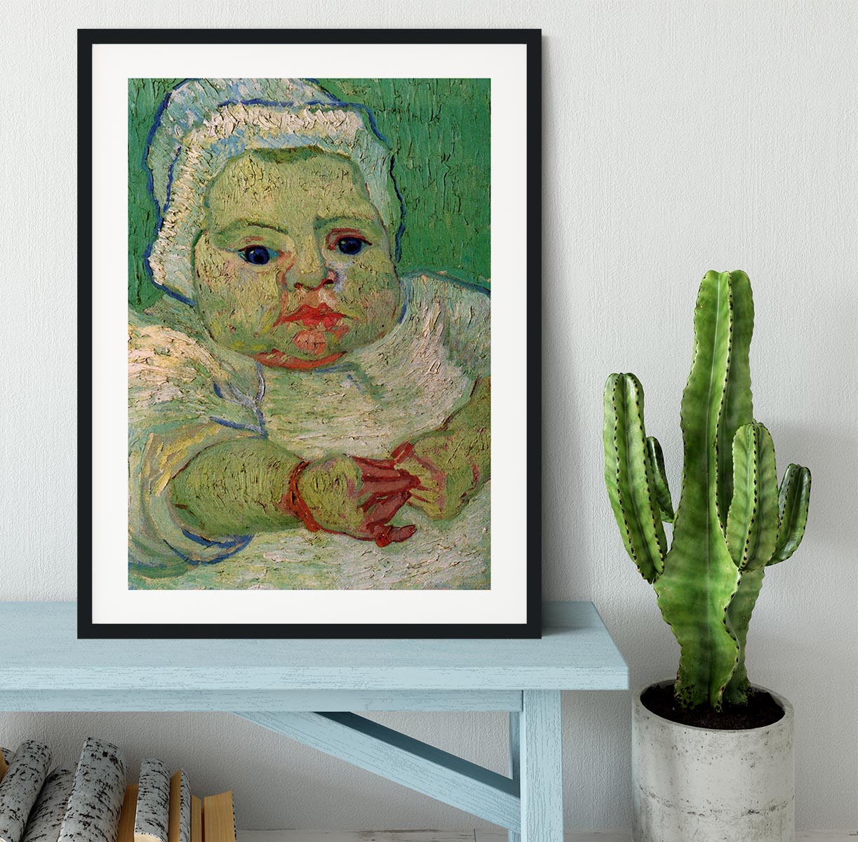 The Baby Marcelle Roulin by Van Gogh Framed Print - Canvas Art Rocks - 1