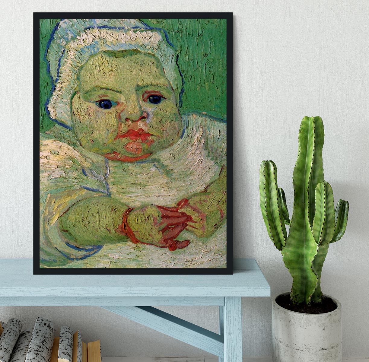 The Baby Marcelle Roulin by Van Gogh Framed Print - Canvas Art Rocks - 2