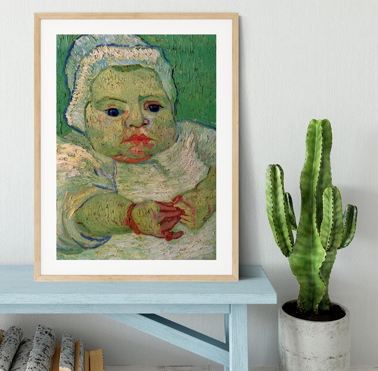 The Baby Marcelle Roulin by Van Gogh Framed Print - Canvas Art Rocks - 3