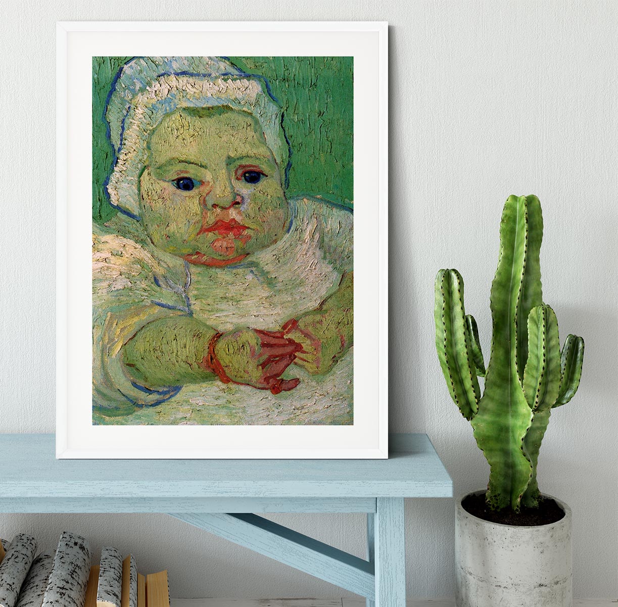 The Baby Marcelle Roulin by Van Gogh Framed Print - Canvas Art Rocks - 5