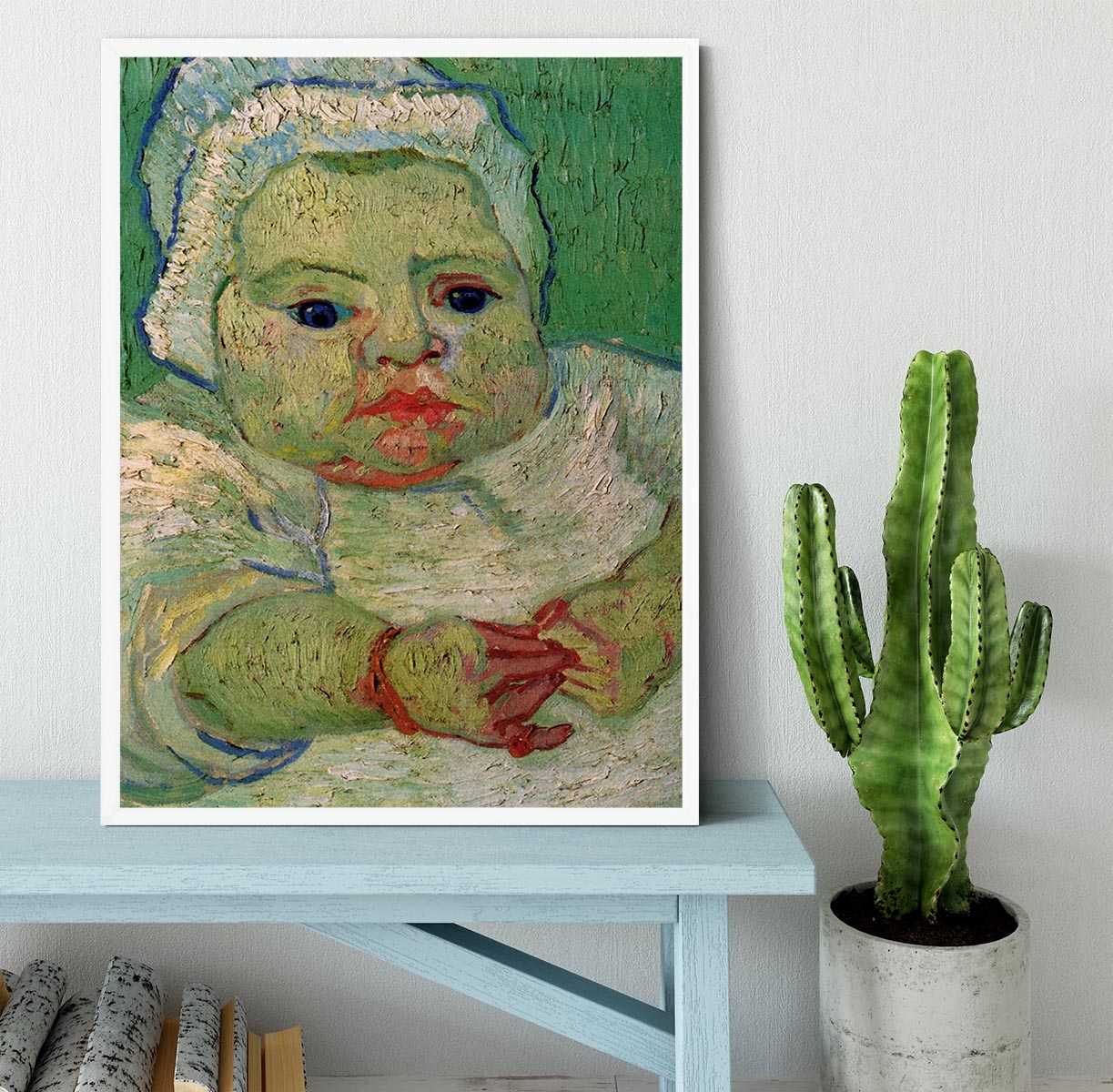 The Baby Marcelle Roulin by Van Gogh Framed Print - Canvas Art Rocks -6