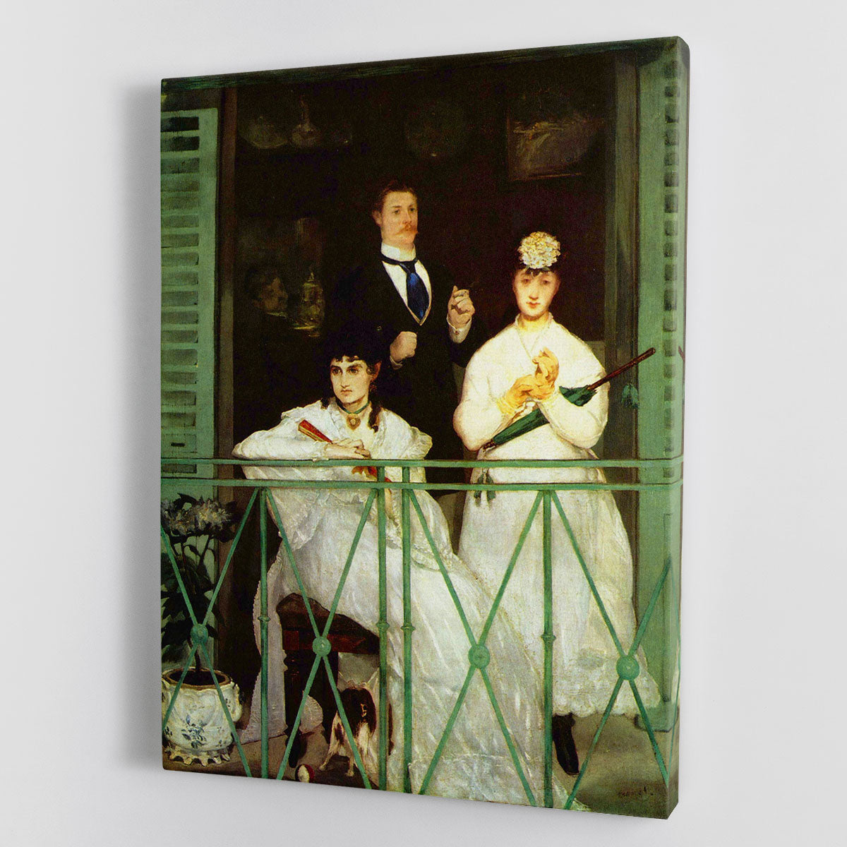The Balcony by Manet Canvas Print or Poster - Canvas Art Rocks - 1