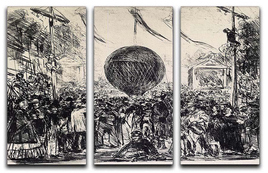 The Balloon by Manet 3 Split Panel Canvas Print - Canvas Art Rocks - 1
