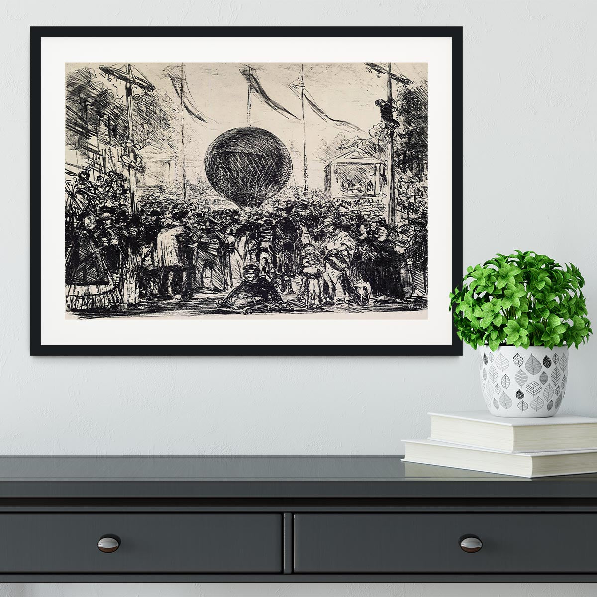 The Balloon by Manet Framed Print - Canvas Art Rocks - 1