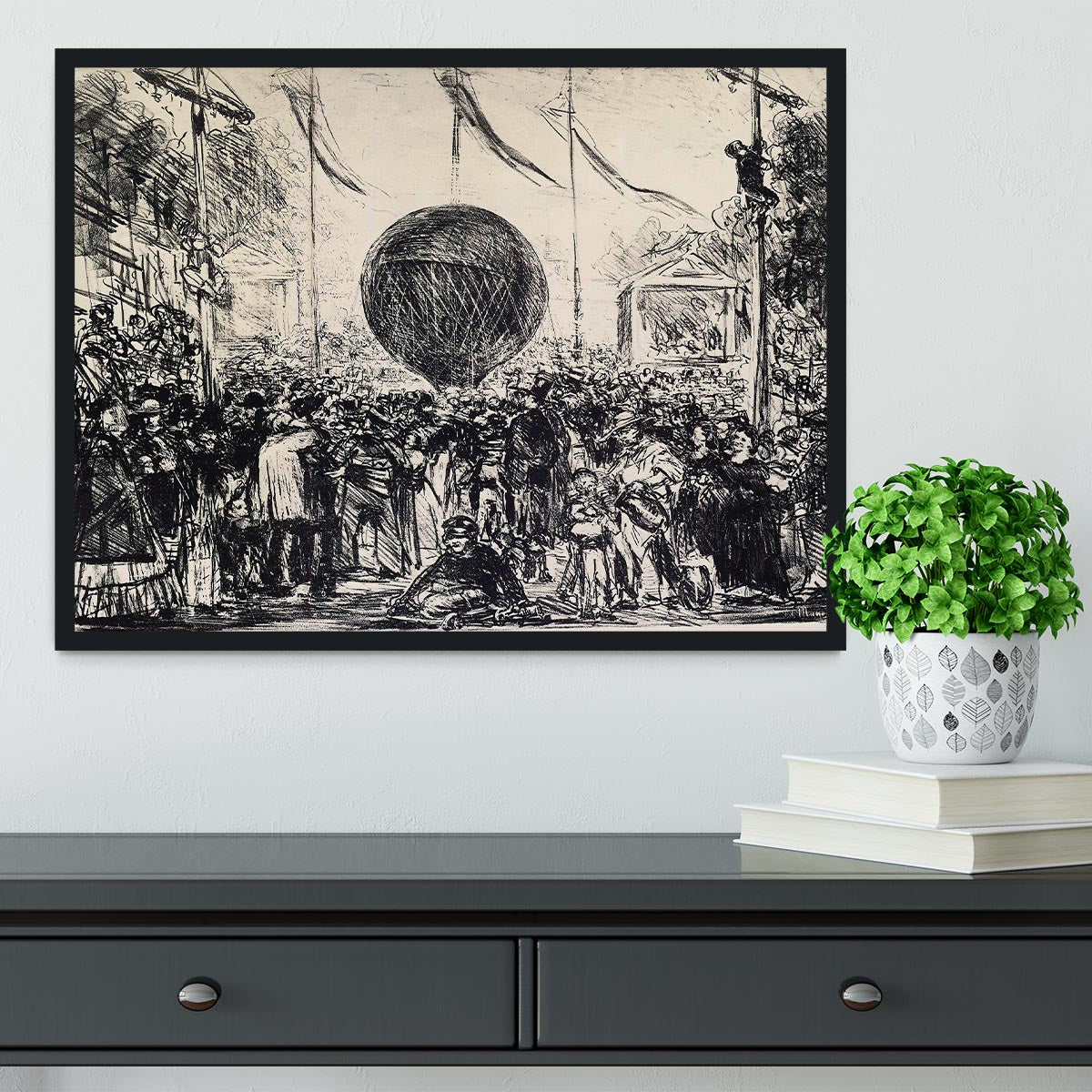 The Balloon by Manet Framed Print - Canvas Art Rocks - 2