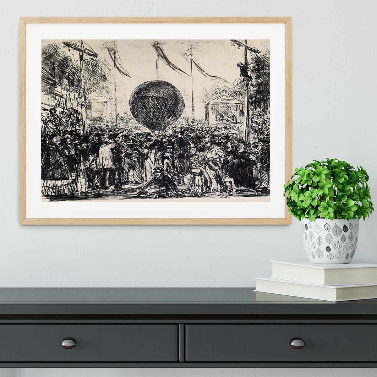 The Balloon by Manet Framed Print - Canvas Art Rocks - 3