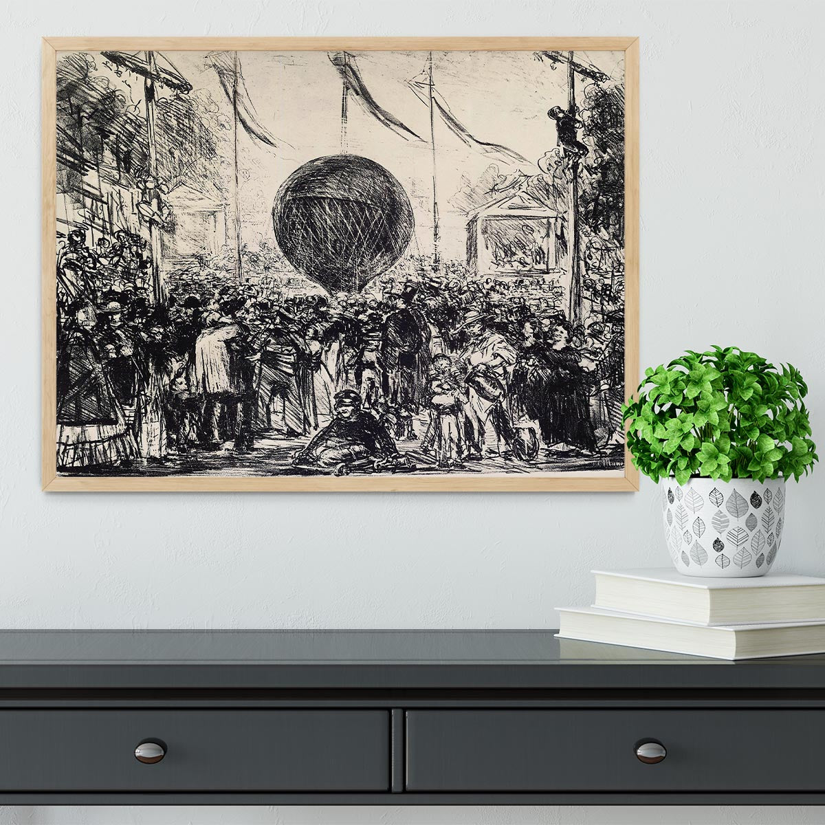 The Balloon by Manet Framed Print - Canvas Art Rocks - 4