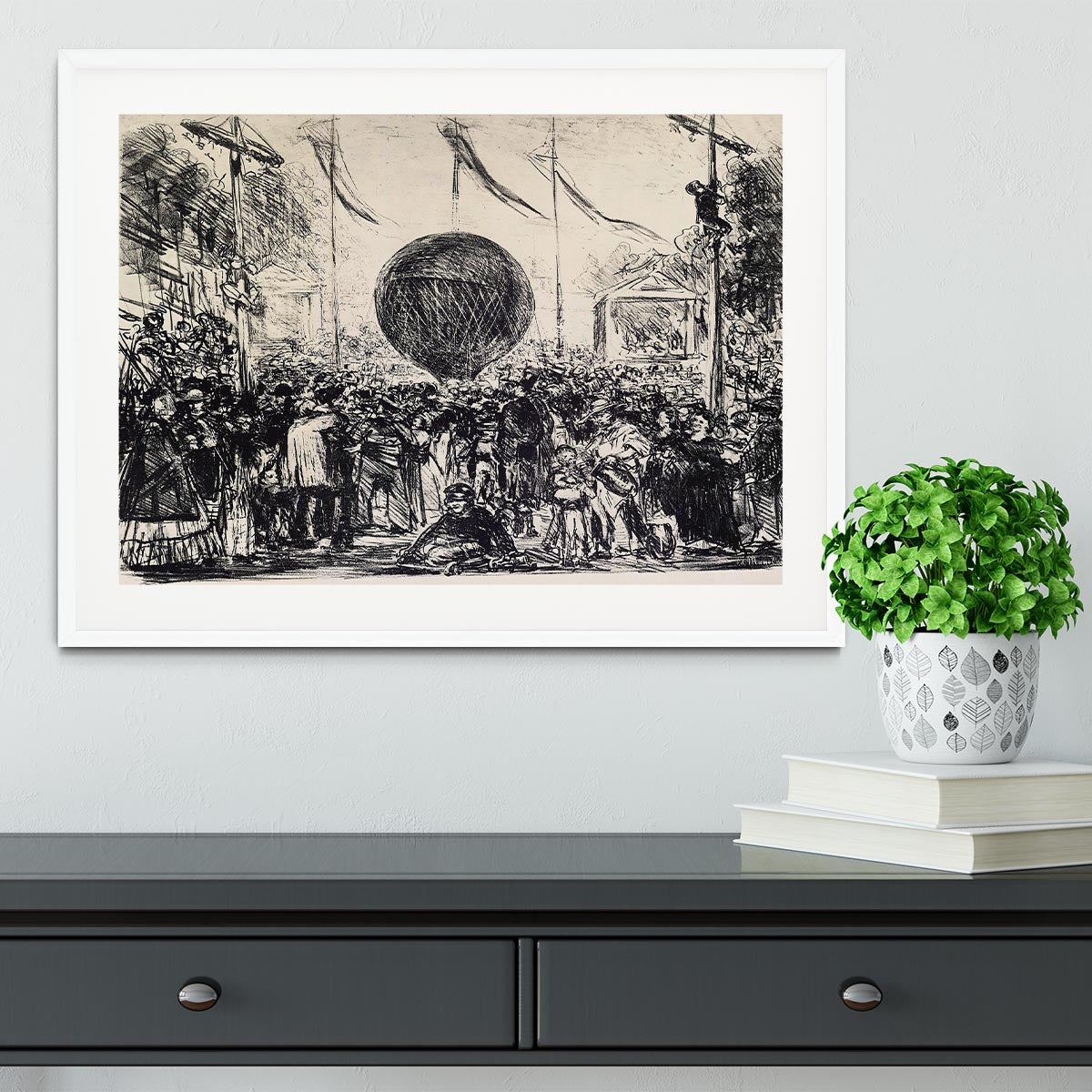The Balloon by Manet Framed Print - Canvas Art Rocks - 5