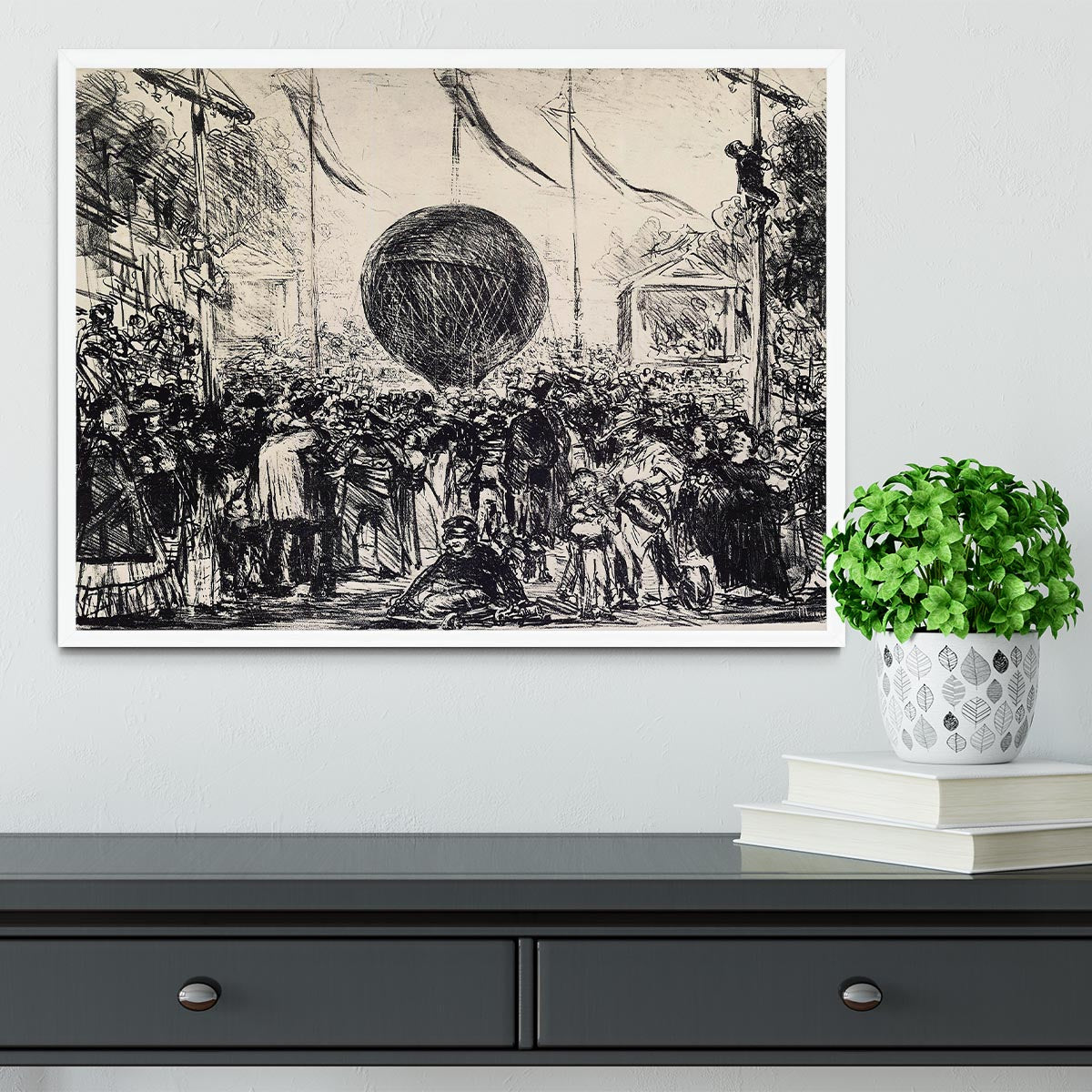 The Balloon by Manet Framed Print - Canvas Art Rocks -6