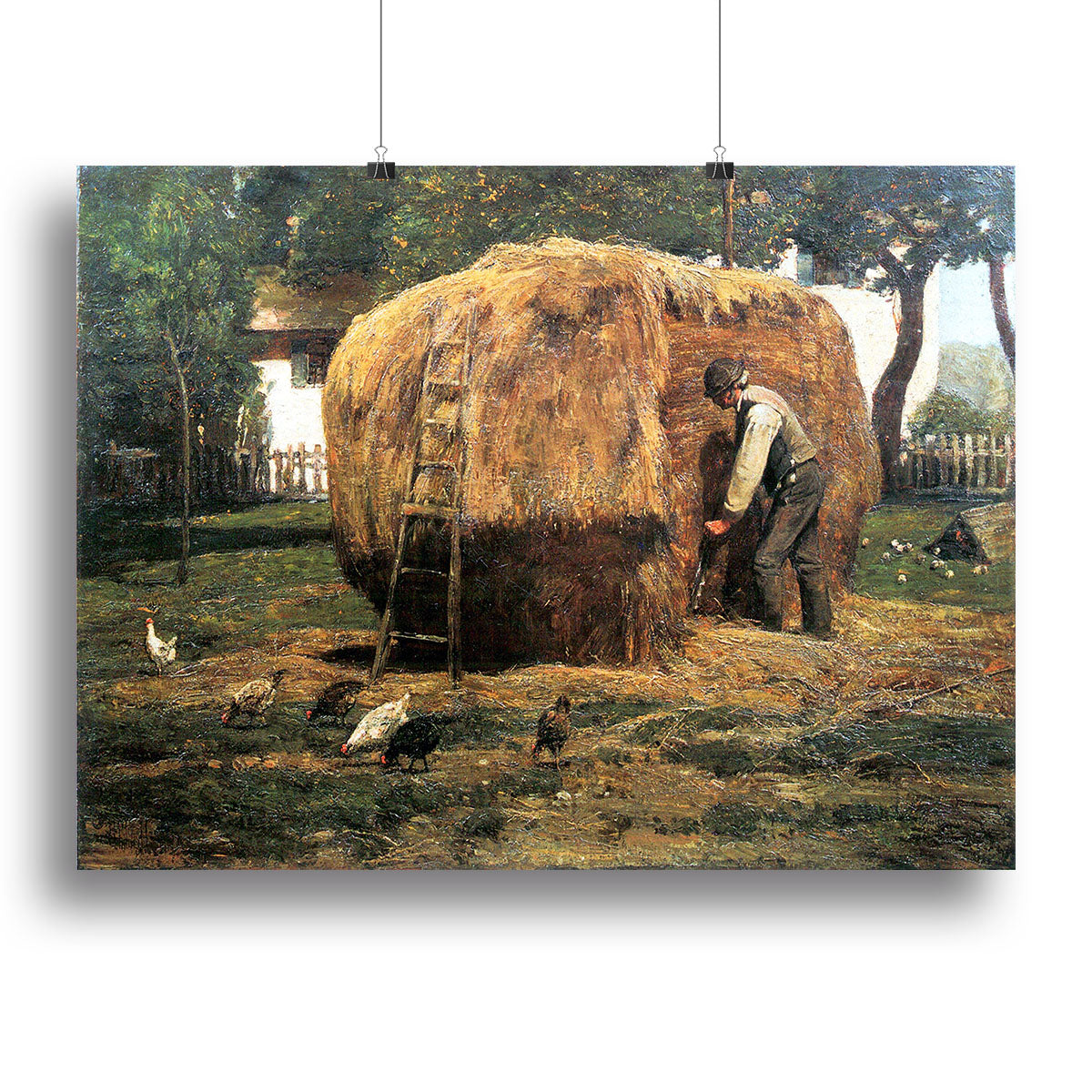 The Barnyard by Hassam Canvas Print or Poster - Canvas Art Rocks - 2