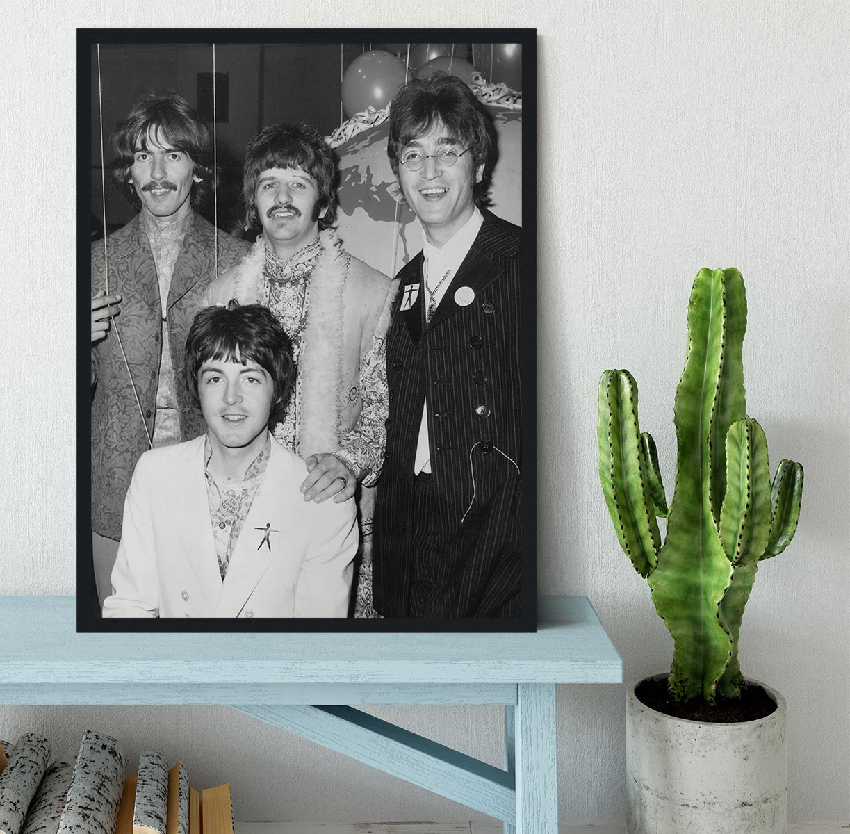 The Beatles at Abbey Road Studios Framed Print - Canvas Art Rocks - 2