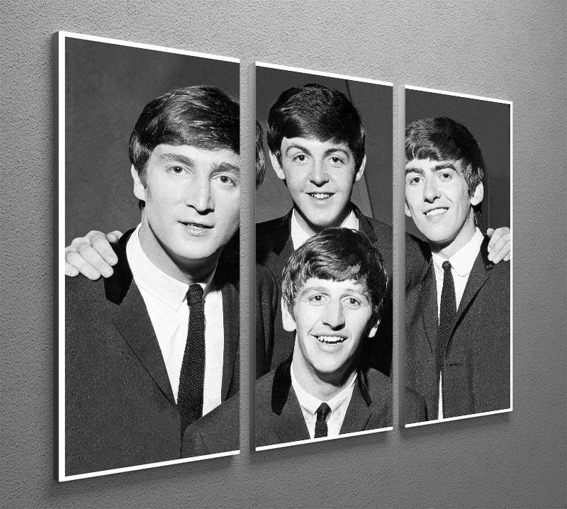 The Beatles in 1963 3 Split Panel Canvas Print - Canvas Art Rocks - 2