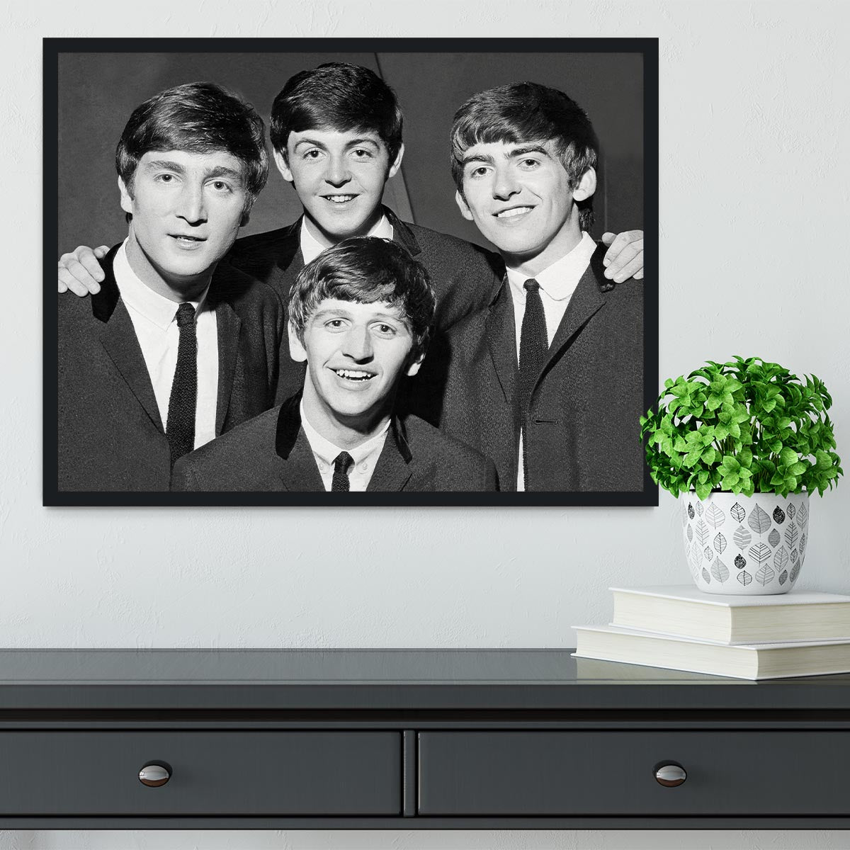 The Beatles in 1963 Framed Print - Canvas Art Rocks - 2
