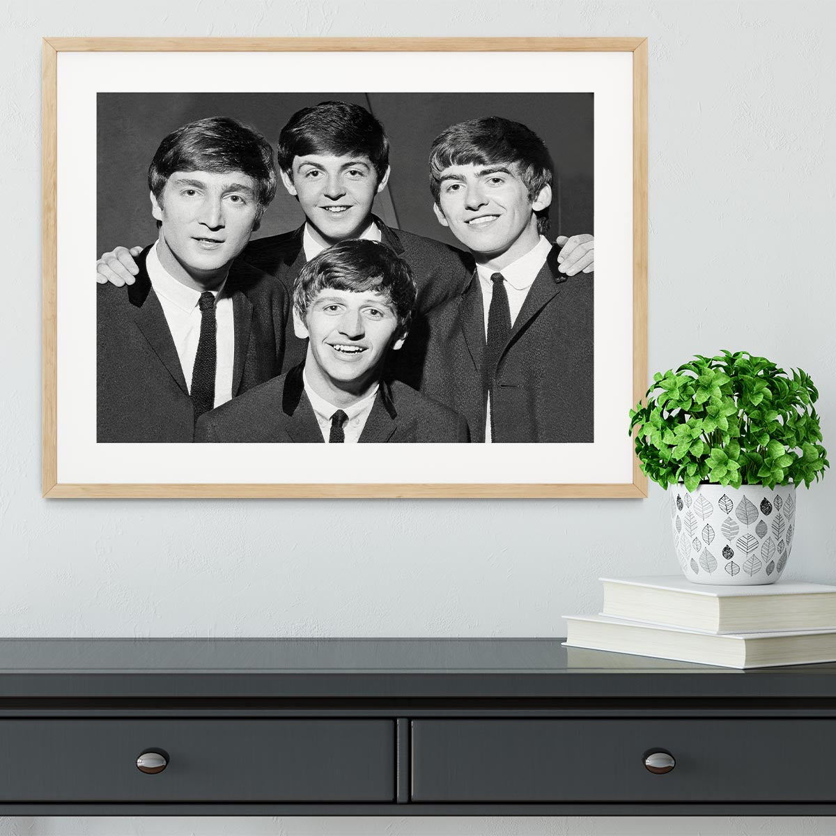 The Beatles in 1963 Framed Print - Canvas Art Rocks - 3