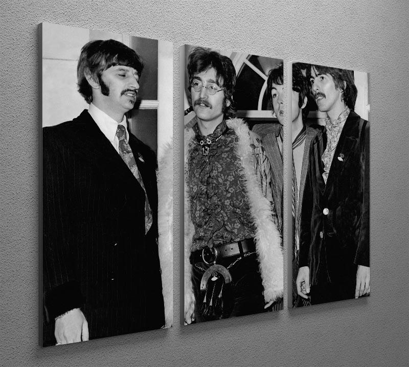 The Beatles in 1967 3 Split Panel Canvas Print - Canvas Art Rocks - 2