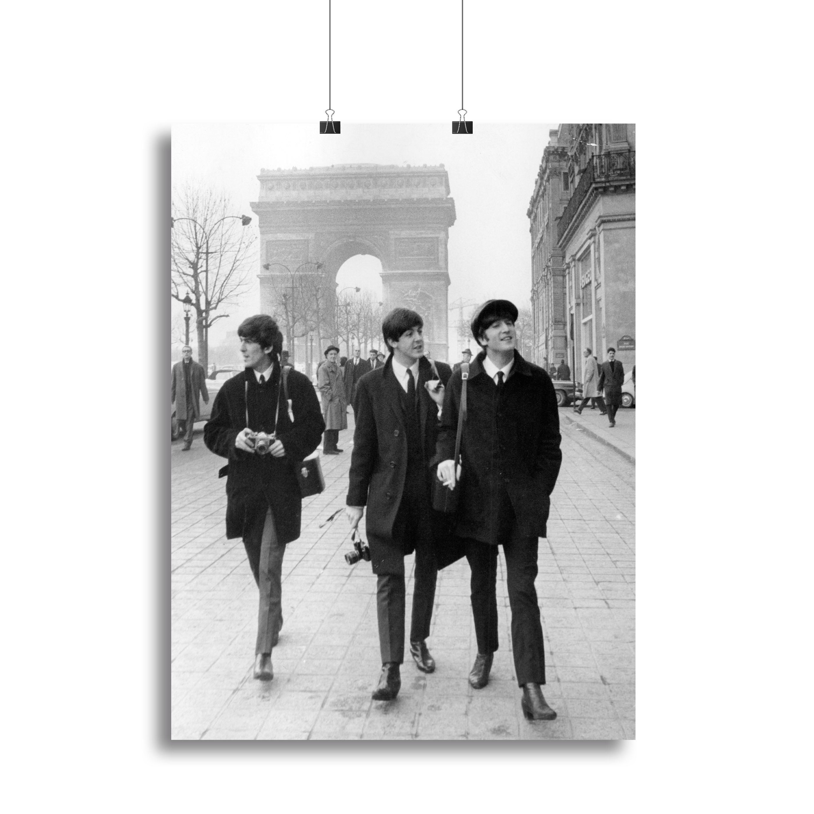 The Beatles in Paris Canvas Print or Poster - Canvas Art Rocks - 2