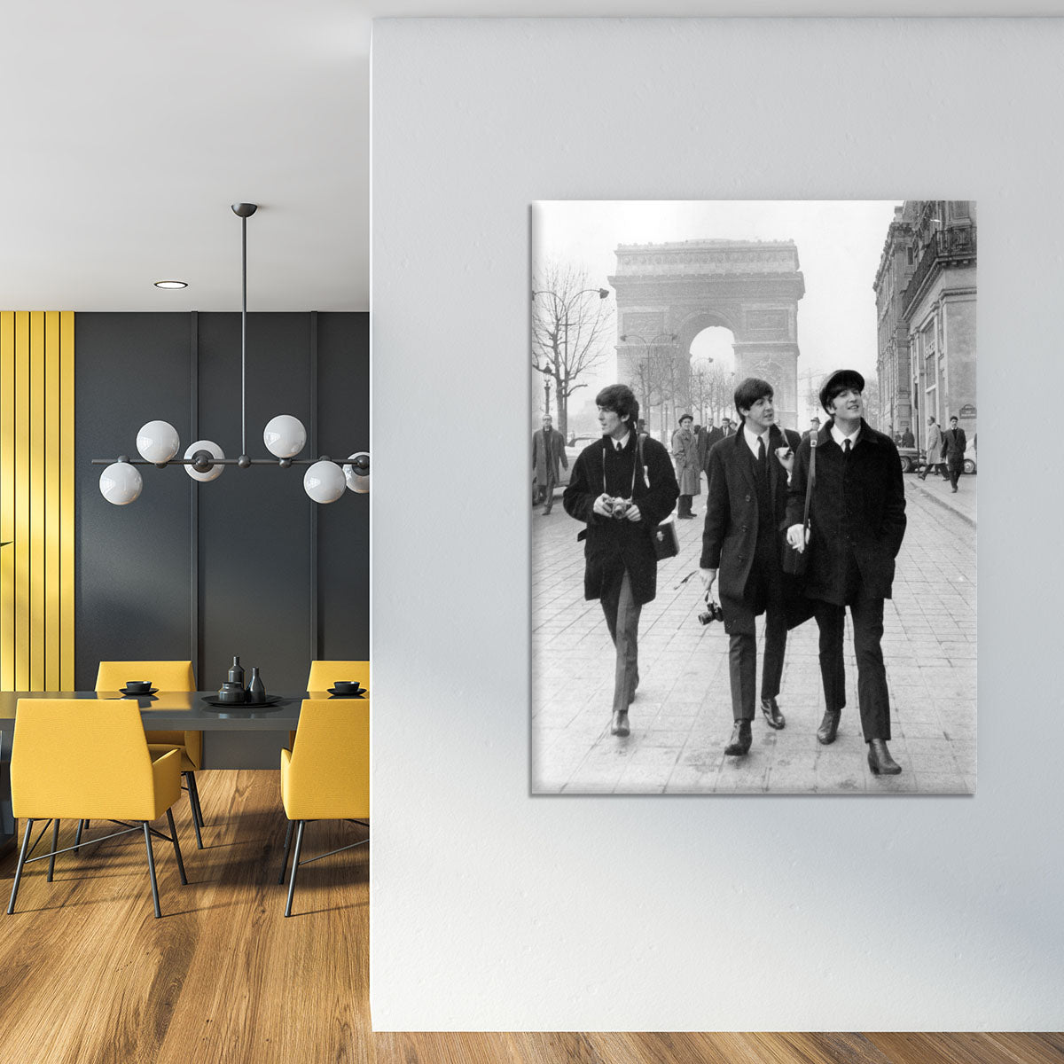 The Beatles in Paris Canvas Print or Poster - Canvas Art Rocks - 4