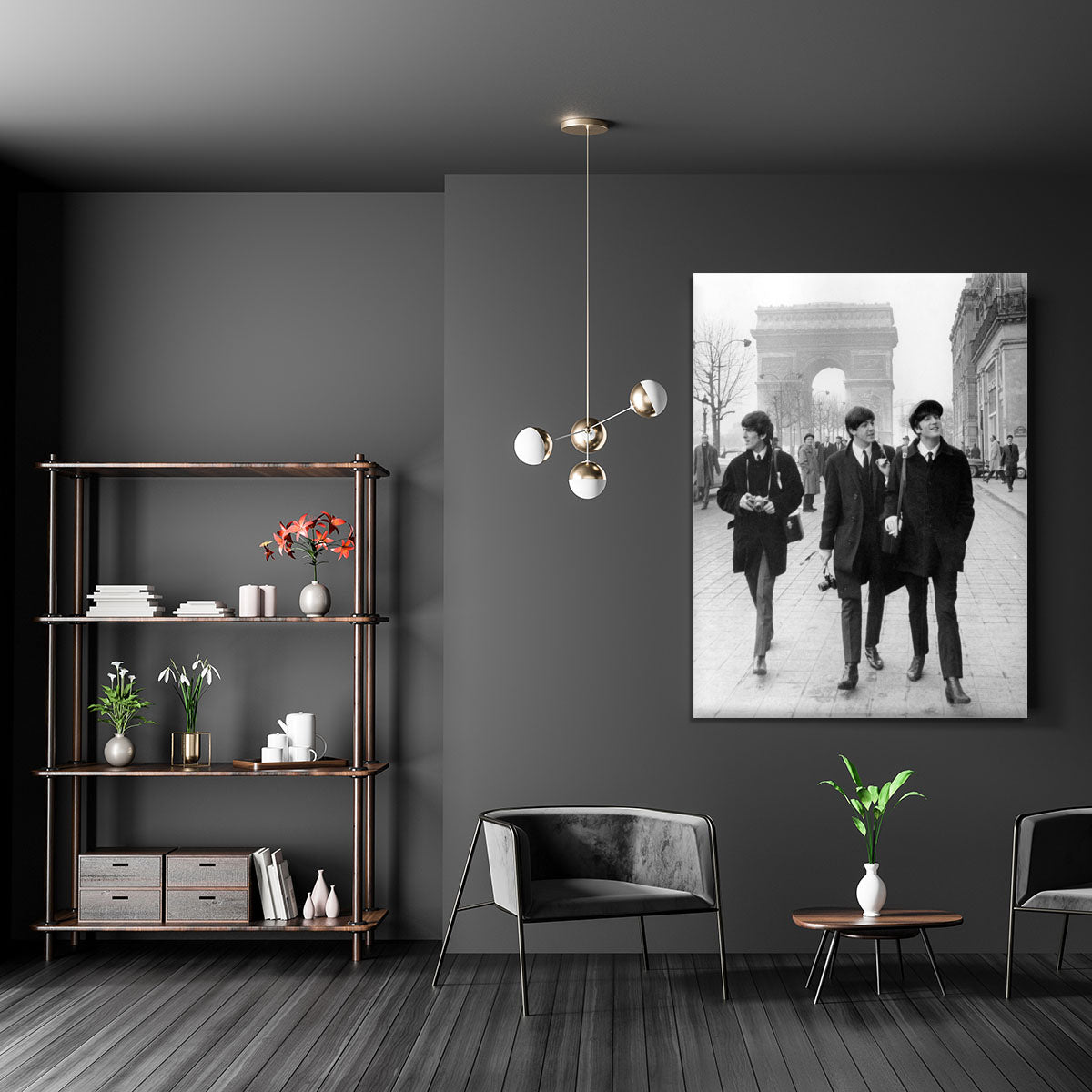 The Beatles in Paris Canvas Print or Poster - Canvas Art Rocks - 5