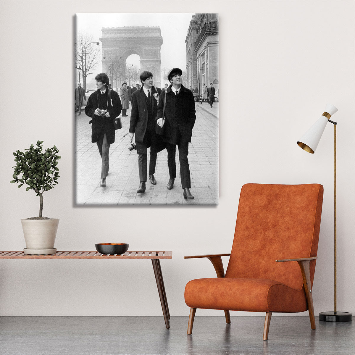 The Beatles in Paris Canvas Print or Poster - Canvas Art Rocks - 6