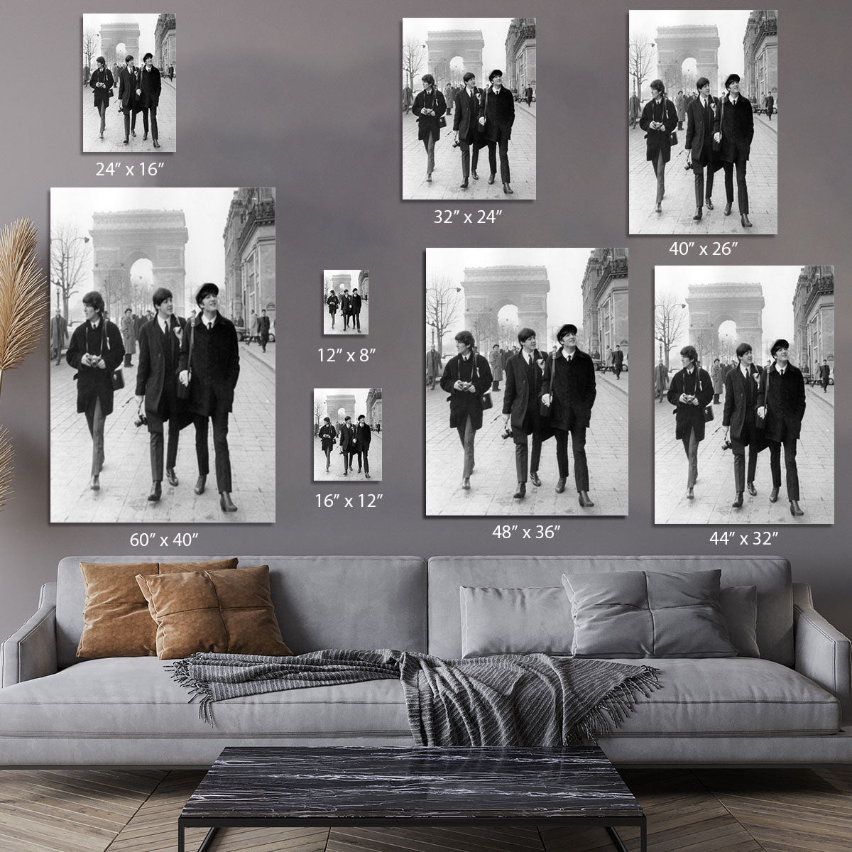 The Beatles in Paris Canvas Print or Poster - Canvas Art Rocks - 7