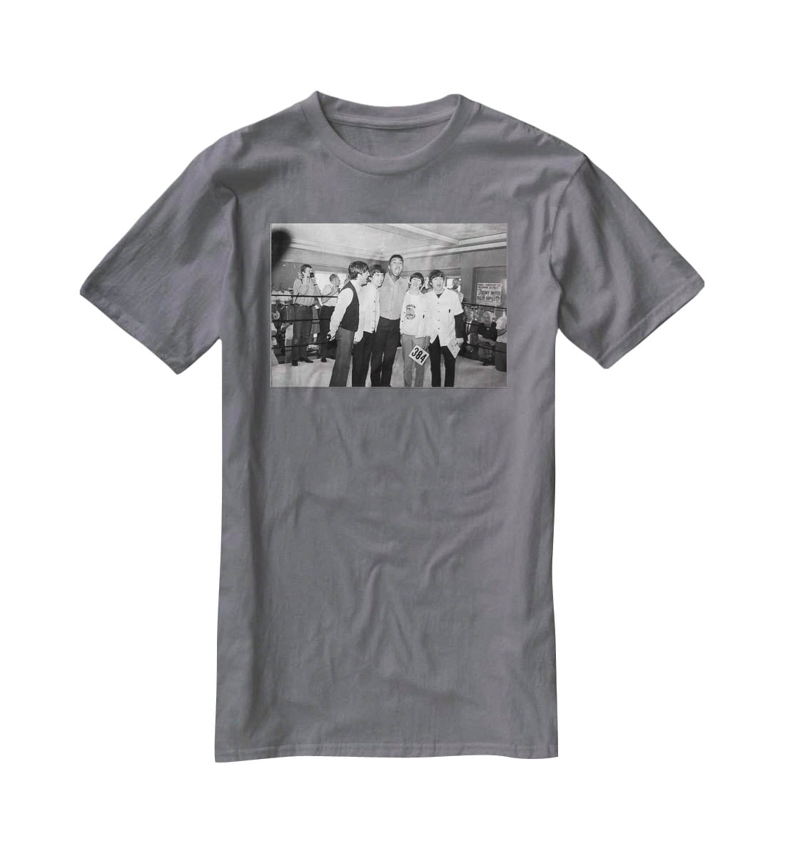 The Beatles meet Muhammad Ali T-Shirt - Canvas Art Rocks - 3