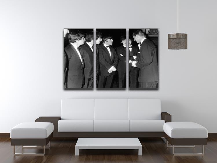 The Beatles meet Prince Philip 3 Split Panel Canvas Print - Canvas Art Rocks - 3